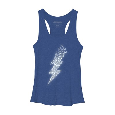 Women's Design By Humans Electro Music By radiomode Racerback Tank Top