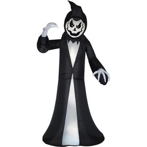 Gemmy Animated Airblown Inflatable Reaper, 9.5 ft Tall, Black - 1 of 4
