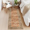Machine Washable Boho Area Rug - Ultra-Thin Low Pile Carpet, Lightweight Indoor Rug, Non Slip Floral Rug for Living Room, Bedroom, Dining Room - 2 of 4