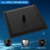 ALEXOUN 16 Inch Oversize Stainless Steel Rain Shower Head - Matte Black High Pressure Shower Head, Square Rainfall Showerhead - 4 of 4