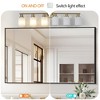 VYNXARIA Golden Wall Lights, 39" Modern 6-Light Vanity Fixture for Bathroom and Hallway - 4 of 4
