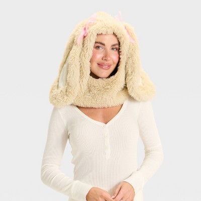 Adult Snood Bunny Halloween Costume Headwear - Hyde and EEK! Boutique™ Light Brown