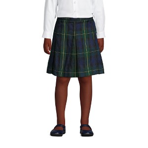 Lands' End School Uniform Kids Plaid Box Pleat Skirt Top of the Knee - 1 of 3