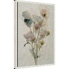 16"x23" Fragile Flowers by Treechild Framed Canvas Wall Art Print White - Amanti Art: Ethereal Botanical Lithograph, Modern Decor - 2 of 4