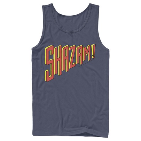 Men's Justice League Shazam Text Logo Tank Top - image 1 of 3