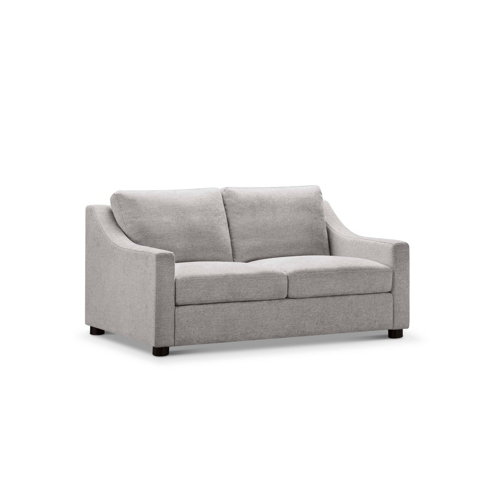 Garcelle Stain Resistant Fabric Loveseat Gray - Abbyson Living