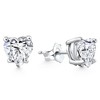 Pompeii3 2Ct TW Heart Shape Diamond Studs Lab Created 14k White Gold - 2 of 4