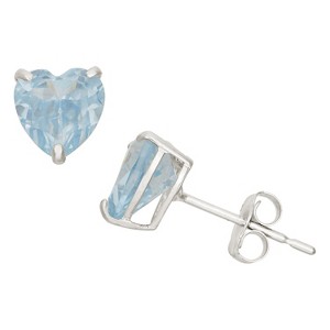 Designs By Gioelli 10K White Gold Gemstone Stud Earrings - 1 of 2