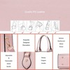 Crossbody Purses and Handbags PU Leather Tote Top Handle Satchel Shoulder Bags - 3 of 4