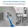Attop Toothbrush Holders for Bathroom【Innovation Single Slot Design】 2PCS Toothbrush Holder Wall Mounted with Cover for Shower for Family & Travel - 3 of 4