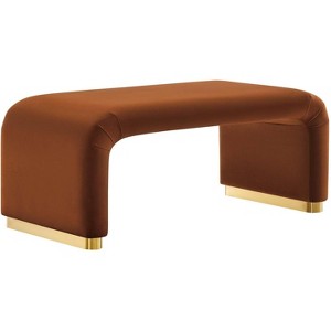 Modway Koda Performance Velvet Waterfall Ottoman - 1 of 3