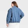 Women's Relaxed Denim Bomber Jacket - Universal Thread™ Medium Wash - 2 of 3