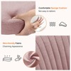 DOMETOUR Home Office Desk Chair Pink - Adjustable Rolling Chair - 3 of 4