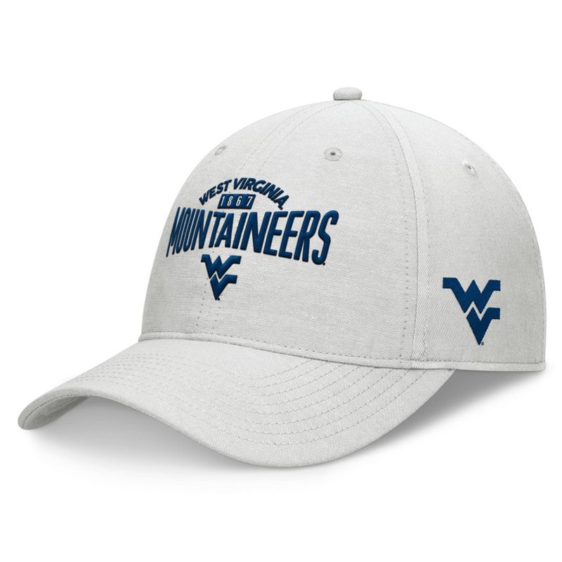 NCAA West Virginia Mountaineers Unstructured Chambray Cotton Hat - Gray, 1 of 5