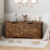 Storage Chest Toy Chest for Boys, Girls, Kids Wooden Toy Box with Lids and Safety Hinge, Entryway Storage Bench Chest, Storage Trunk - 2 of 4