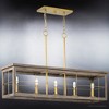 Urban Ambiance Luxury Modern Farmhouse Chandelier 11''H x 40''W,  Distressed Brass Finish,  Ballina Collection, UHP3954 - 4 of 4
