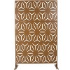 CAVINAS Privacy Screen Modern Metal Fence Panels with Geometric Pattern for Garden Decor and Patio Decor, 76" H×48" W - 4 of 4