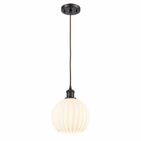 Innovations Lighting White Venetian 1 - Light Pendant in  Oil Rubbed Bronze - image 1 of 1