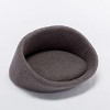 Modern Cat Kennel,Cat Couch Bed With Solid Wood Frame,Cat Bed Cashmere Cover,Small Size-Cuddlewood - 3 of 4