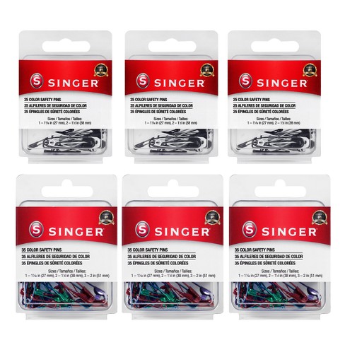 Singer Safety Pins, Color - 35 pins