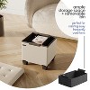 StorageBud Storage Ottoman for Bedroom End of Bed, Faux Leather Storage Bench, Large Storage Ottoman Bench, Entryway Bench with Storage - 2 of 4