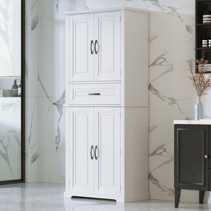 Bella Depot Bathroom Storage Cabinet,Drawer with Slide Rails,Adjustable Shelf - 1 of 4