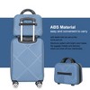 2Piece Luggage Sets ABS Lightweight Suitcase , Spinner Wheels, (20/14) - image 4 of 4