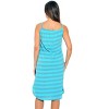 Just Love 100% Cotton Spaghetti Strap Stripe Womens Nightgown with Lace Trim - 2 of 2