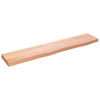 vidaXL Wall Shelf Light Brown 39.4 in.x7.9 in.x1.6 in. Treated Solid Wood Oak