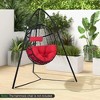 Costway Hanging Chair Stand with Hanging Chain Heavy Duty Metal 440 lbs Weight Capacity - 4 of 4