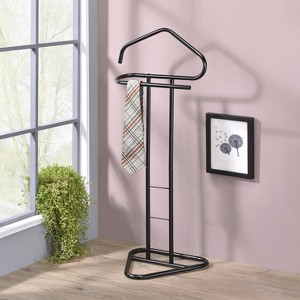 Kings Brand Furniture Kalblins Metal Suit Valet Stand, Clothes Rack, Clothing Organizer, Jacket Hanger - 1 of 4