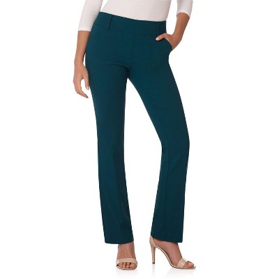 Rekucci Women's Ease into Comfort Classic Bootcut Pant with Tummy Control
