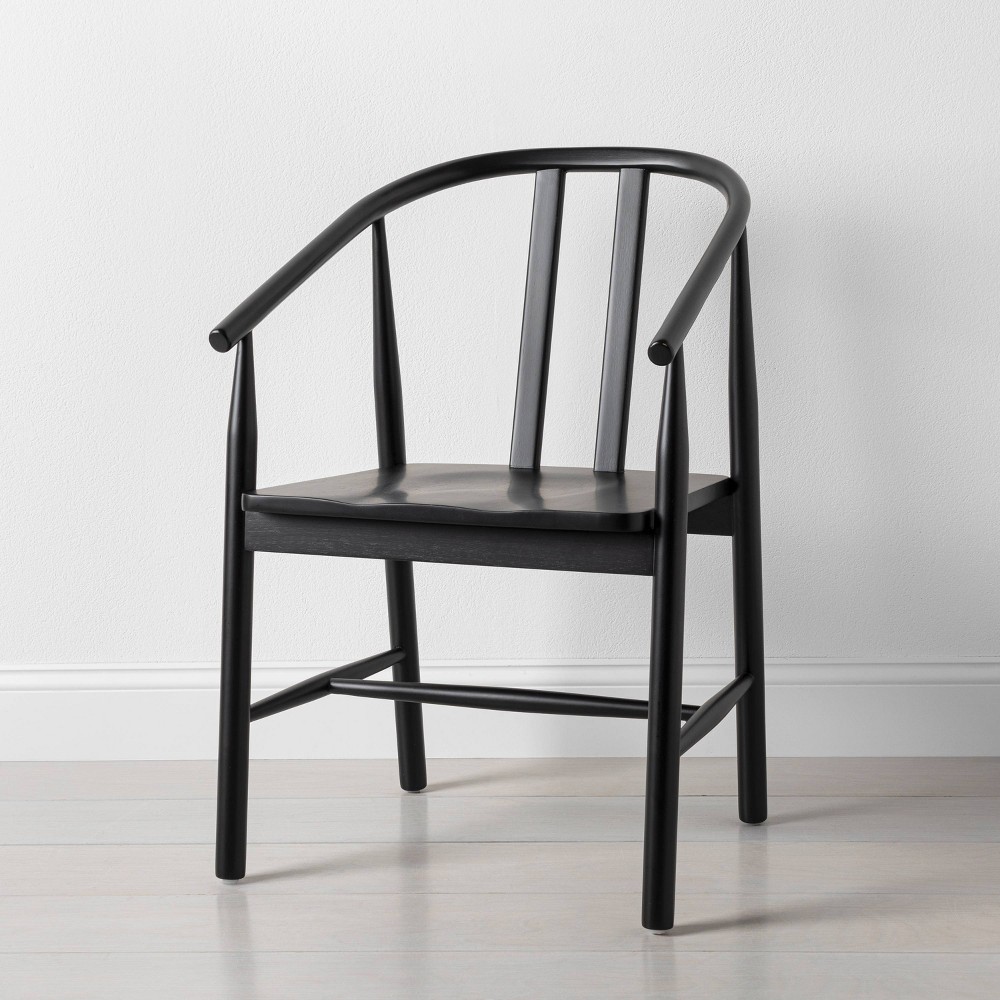 Sculpted Wood Dining Chair Black - Hearth & Hand™ with Magnolia