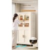 Vynxaria 25.59" Side Wide Folding Wardrobe with Magnetic Door & Wheels - 2 of 4