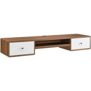 Modway Transmit 60Inch Wall Mount Wood Office Desk - 1 of 3