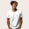 Dalix Ghost Embroidered Soft Cotton Short Sleeve T Shirt Mens - 4 of 4