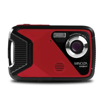 Minolta MN30WP Waterproof 4x Digital Zoom 21 MP/1080p Digital Camera (Red)