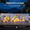 Heynemo Propane Fire Pit Table, 50000 BTU Gas Fire Pits Table with Removable Lid and Lava Rock, Rectangular Fire Table with Cover, Black - 4 of 4