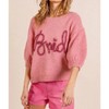 Women's Metallic Bride Sweater Top - BiBi - 3 of 4