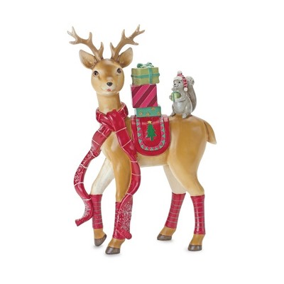 Melrose Winter Deer and Squirrel Figurine