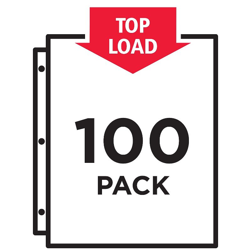 Avery Top-Load Recycled Polypropylene Sheet Protector Semi-Clear 100/Box 75537, 5 of 8
