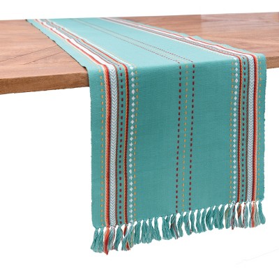 C&F Home 13" x 72" Southwest Teal Table Runner