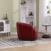 NicBex 360 Degree Accent Swivel Chair Barrel Chair Round Comfy Chair Sofa Chair Leisure Armchair for Living Room, Reading Room - 4 of 4
