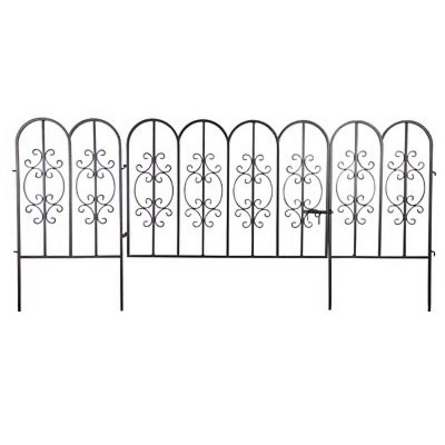 Montebello Iron Garden Fencing with Gate