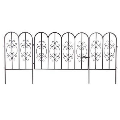 Montebello Iron Garden Fencing with Gate