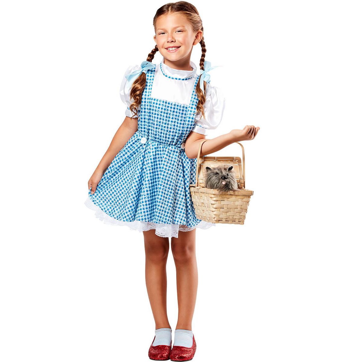Rubies The Wizard of Oz Dorothy Girl's Sequined Dress Costume - thumbnail 6