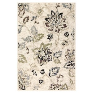 Modern Bohemian Farmhouse Floral Indoor Area Rug by Blue Nile Mills - 1 of 4