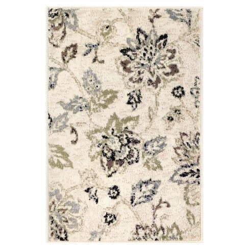 Modern Bohemian Farmhouse Floral Indoor Area Rug by Blue Nile Mills - image 1 of 4