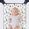 The Peanutshell Mini Crib Sheet Set - 3 Pack - Multiuse for Pack n Play, Playard, Playpen, Mini Crib - Woodland Animals - 3 of 4