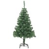 vidaXL Christmas Tree Decoration Artificial Xmas Tree with Stand Branches - Green 6 x 3 ft - 3 of 4